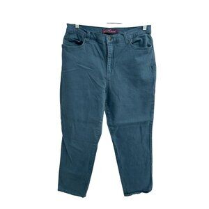 Gloria Vanderbilt Amanda High Rise Tapered Jean Cerulean Tide Sz 14 Classic